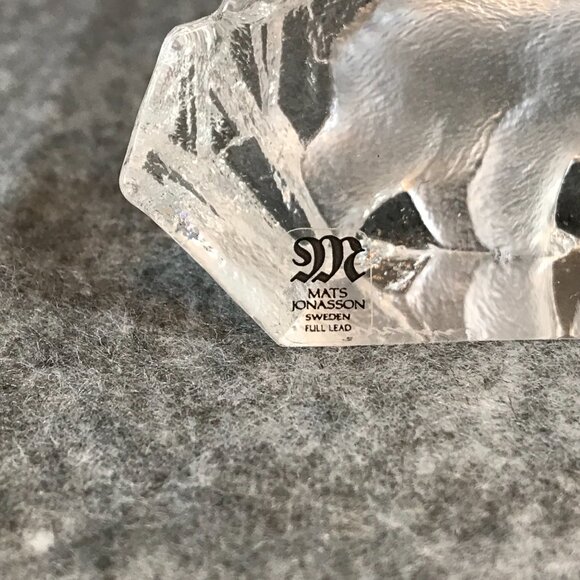 Mats Jonasson Sweden Full Lead Bear Signed Sculpture - Picture 3 of 7